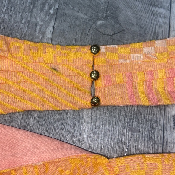 EVA FRANCO NWOT ORANGE Creamsicle Summer Wrap Halter Top - Picture 5 of 6